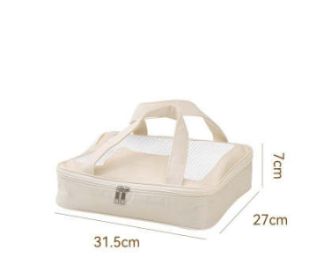 Hand Carry Heat Preservation Bag (Option: Plate bag-Beige)