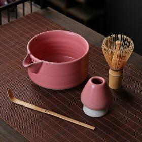 Matcha Tool Suit Japanese Gift Box (Option: Pink Suit)