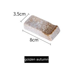 Japanese Ceramic Pillow Holder For Chopsticks (Option: Golden Autumn)