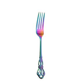 Stainless Steel Western Food Tableware Set Steak Knife And Fork Gift Box Steak Knife, Fork And Spoon (Option: Colorful Dining Fork)