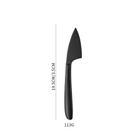 Stainless Steel Cheese Knife 4-piece Multifunctional (Option: Cheese Sharp Knife Black)