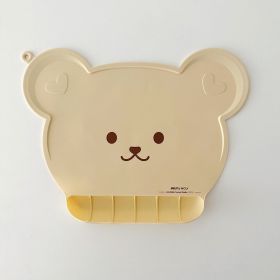 Children Waterproof Bib Silicone Desk Mat (Option: Cream Bear 40 X30cm)