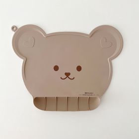 Children Waterproof Bib Silicone Desk Mat (Option: Cocoa Bear 40 X30cm)